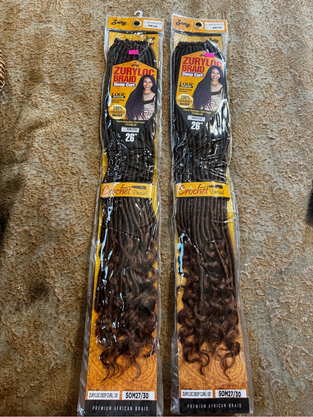Deep Curl Crochet Braids 26" in Dark Brown (SOM27/30)